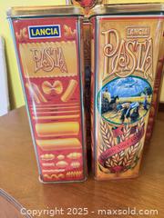 MaxSold Auction: Vintage Lancia Pasta Storage Tins – Italian Kitchen Canisters (Set of 10)  - Toronto (Ontario, Canada) SELLER MANAGED Moving Online Auction - 1/2  Wellesley Street East