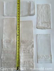 MaxSold Auction: Vintage Linen & Lace Hand Towels – Assorted Patterns & Sizes (Set of 6)  - Toronto (Ontario, Canada) SELLER MANAGED Moving Online Auction - 1/2  Wellesley Street East