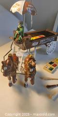 MaxSold Auction: Vintage Miniature Horse-Drawn Fruit & Vegetable Cart Set with Accessories  - Toronto (Ontario, Canada) SELLER MANAGED Moving Online Auction - 1/2  Wellesley Street East