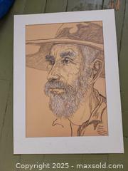 MaxSold Auction: Vintage Pencil Portrait Drawing – “Greek Fisherman,” Signed Alex McAdam, Spartohorion Mega - Toronto (Ontario, Canada) SELLER MANAGED Moving Online Auction - 1/2  Wellesley Street East