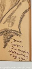 MaxSold Auction: Vintage Pencil Portrait Drawing – “Greek Fisherman,” Signed Alex McAdam, Spartohorion Mega - Toronto (Ontario, Canada) SELLER MANAGED Moving Online Auction - 1/2  Wellesley Street East