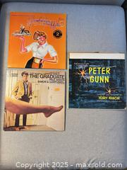 MaxSold Auction: Vintage Soundtrack & Jazz LPs – The Graduate, Peter Gunn, Dinah Washington (3 Records) - Toronto (Ontario, Canada) SELLER MANAGED Moving Online Auction - 1/2  Wellesley Street East