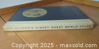 MaxSold Auction: Vintage The Reader’s Digest Great World Atlas – Large Format Illustrated Atlas  - Toronto (Ontario, Canada) SELLER MANAGED Moving Online Auction - 1/2  Wellesley Street East
