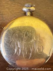 MaxSold Auction: Vintage Waltham Pocket Watch with Engraved Case Back  - Toronto (Ontario, Canada) SELLER MANAGED Moving Online Auction - 1/2  Wellesley Street East