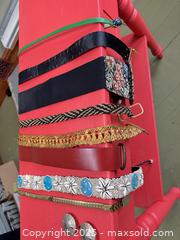 MaxSold Auction: Vintage Women’s Statement Belts – Beaded, Shell, Woven & Metallic Styles  - Toronto (Ontario, Canada) SELLER MANAGED Moving Online Auction - 1/2  Wellesley Street East