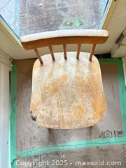 MaxSold Auction: Vintage Wooden Counter Stool / Chair with Turned Legs - Toronto (Ontario, Canada) SELLER MANAGED Moving Online Auction - 1/2  Wellesley Street East