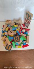 MaxSold Auction: Vintage Wooden Toy Building Blocks & Alphabet Blocks – Mixed Shapes & Colors - Toronto (Ontario, Canada) SELLER MANAGED Moving Online Auction - 1/2  Wellesley Street East