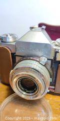 MaxSold Auction: Zeiss Ikon Contaflex 35mm Film Camera with Carl Zeiss Tessar Lens & Leather Case (Germany) - Toronto (Ontario, Canada) SELLER MANAGED Moving Online Auction - 1/2  Wellesley Street East