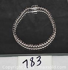 MaxSold Auction: 10k White Gold Black Diamond tennis bracelet  - Hatboro (Pennsylvania, USA) PARTNER MANAGED Estate Sale Online Auction -  Jacksonville Road