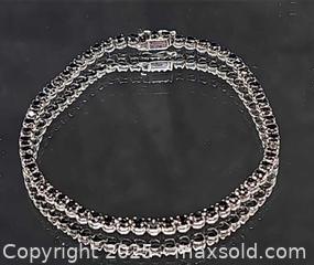 MaxSold Auction: 10k White Gold Black Diamond tennis bracelet  - Hatboro (Pennsylvania, USA) PARTNER MANAGED Estate Sale Online Auction -  Jacksonville Road