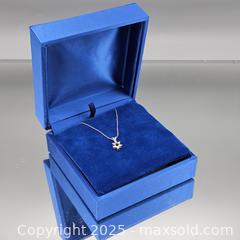 MaxSold Auction: 14k Clasp Pendant Necklace with Chain in Blue Presentation Box - Hatboro (Pennsylvania, USA) PARTNER MANAGED Estate Sale Online Auction -  Jacksonville Road