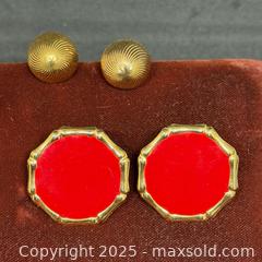 MaxSold Auction: 80’s era gold tone earings  - Hatboro (Pennsylvania, USA) PARTNER MANAGED Estate Sale Online Auction -  Jacksonville Road