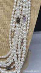 MaxSold Auction: 9 strand pearl, glass bead necklace, sterling clasp - Hatboro (Pennsylvania, USA) PARTNER MANAGED Estate Sale Online Auction -  Jacksonville Road