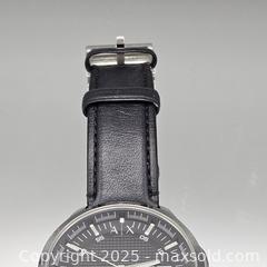 MaxSold Auction: Armani Exchange AX Quartz Stainless Steel Black Leather Watch - Hatboro (Pennsylvania, USA) PARTNER MANAGED Estate Sale Online Auction -  Jacksonville Road