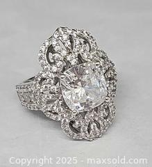 MaxSold Auction: Clear stone, rhinestone sterling silver 925 ring - Hatboro (Pennsylvania, USA) PARTNER MANAGED Estate Sale Online Auction -  Jacksonville Road