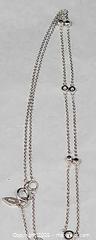 MaxSold Auction: Fossil Sterling Silver necklace with crystal and ball accents  - Hatboro (Pennsylvania, USA) PARTNER MANAGED Estate Sale Online Auction -  Jacksonville Road