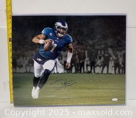 MaxSold Auction: Jalen Hurts autographed photo - Hatboro (Pennsylvania, USA) PARTNER MANAGED Estate Sale Online Auction -  Jacksonville Road