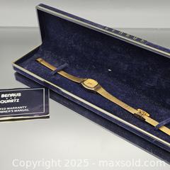 MaxSold Auction: Lenrus Gold-Tone Tonneau Quartz Watch, Mesh Bracelet - Hatboro (Pennsylvania, USA) PARTNER MANAGED Estate Sale Online Auction -  Jacksonville Road