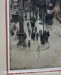 MaxSold Auction: Luigi Kasimir color etching titled Fleet Street, London - Hatboro (Pennsylvania, USA) PARTNER MANAGED Estate Sale Online Auction -  Jacksonville Road