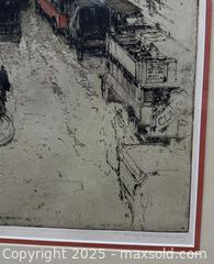 MaxSold Auction: Luigi Kasimir color etching titled Fleet Street, London - Hatboro (Pennsylvania, USA) PARTNER MANAGED Estate Sale Online Auction -  Jacksonville Road