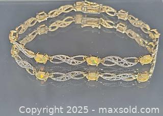 MaxSold Auction: Opal, sterling silver bracelet  - Hatboro (Pennsylvania, USA) PARTNER MANAGED Estate Sale Online Auction -  Jacksonville Road