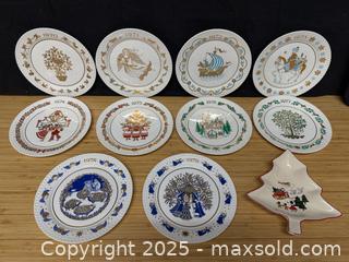 MaxSold Auction: Spode Christmas collector plates 1970-79 - Hatboro (Pennsylvania, USA) PARTNER MANAGED Estate Sale Online Auction -  Jacksonville Road
