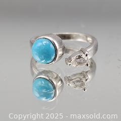 MaxSold Auction: Sterling 925 Adjustable Ring with Blue Turquoise Cabochon - Hatboro (Pennsylvania, USA) PARTNER MANAGED Estate Sale Online Auction -  Jacksonville Road