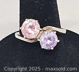 MaxSold Auction: Sterling silver 925 Pink and Purple CZ ring - Hatboro (Pennsylvania, USA) PARTNER MANAGED Estate Sale Online Auction -  Jacksonville Road
