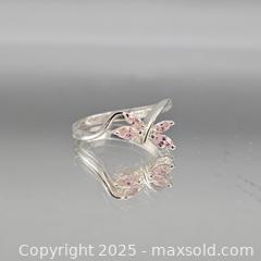 MaxSold Auction: Sterling Silver 925 Ring with Light Pink Stones - Hatboro (Pennsylvania, USA) PARTNER MANAGED Estate Sale Online Auction -  Jacksonville Road
