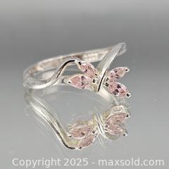 MaxSold Auction: Sterling Silver 925 Ring with Light Pink Stones - Hatboro (Pennsylvania, USA) PARTNER MANAGED Estate Sale Online Auction -  Jacksonville Road