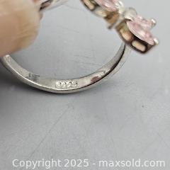 MaxSold Auction: Sterling Silver 925 Ring with Light Pink Stones - Hatboro (Pennsylvania, USA) PARTNER MANAGED Estate Sale Online Auction -  Jacksonville Road