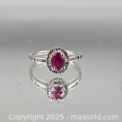 MaxSold Auction: Sterling Silver 925 Ring with Oval Pinkish-Red Ruby - Hatboro (Pennsylvania, USA) PARTNER MANAGED Estate Sale Online Auction -  Jacksonville Road