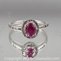 MaxSold Auction: Sterling Silver 925 Ring with Oval Pinkish-Red Ruby - Hatboro (Pennsylvania, USA) PARTNER MANAGED Estate Sale Online Auction -  Jacksonville Road