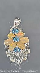 MaxSold Auction: Sterling Silver Blue Stone and opal like ring and pendant  - Hatboro (Pennsylvania, USA) PARTNER MANAGED Estate Sale Online Auction -  Jacksonville Road