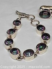 MaxSold Auction: Sterling Silver Mystic Topaz jewelry set - Hatboro (Pennsylvania, USA) PARTNER MANAGED Estate Sale Online Auction -  Jacksonville Road