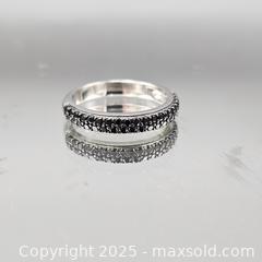 MaxSold Auction: Sterling Silver Pavé-Style Black Gem Band Ring, US 8 - Hatboro (Pennsylvania, USA) PARTNER MANAGED Estate Sale Online Auction -  Jacksonville Road