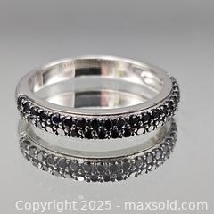 MaxSold Auction: Sterling Silver Pavé-Style Black Gem Band Ring, US 8 - Hatboro (Pennsylvania, USA) PARTNER MANAGED Estate Sale Online Auction -  Jacksonville Road