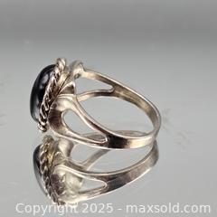 MaxSold Auction: Sterling Silver Ring with Oval Black Cabochon, Size 10 - Hatboro (Pennsylvania, USA) PARTNER MANAGED Estate Sale Online Auction -  Jacksonville Road