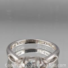 MaxSold Auction: Sterling Silver Three-Stone Ring with Light Blue Round Stone, Size 7.25 - Hatboro (Pennsylvania, USA) PARTNER MANAGED Estate Sale Online Auction -  Jacksonville Road