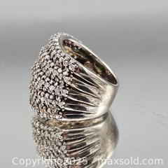 MaxSold Auction: Sterling Silver Wide Pavé Band Ring, Size 8, 10–14 mm - Hatboro (Pennsylvania, USA) PARTNER MANAGED Estate Sale Online Auction -  Jacksonville Road