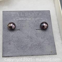 MaxSold Auction: Talbots Dark Purple Iridescent Faux Pearl Stud Earrings - Hatboro (Pennsylvania, USA) PARTNER MANAGED Estate Sale Online Auction -  Jacksonville Road