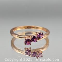 MaxSold Auction: Three-Stone Rose Gold Tone Ring, Size 10.5, 925 - Hatboro (Pennsylvania, USA) PARTNER MANAGED Estate Sale Online Auction -  Jacksonville Road