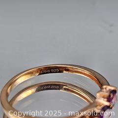 MaxSold Auction: Three-Stone Rose Gold Tone Ring, Size 10.5, 925 - Hatboro (Pennsylvania, USA) PARTNER MANAGED Estate Sale Online Auction -  Jacksonville Road
