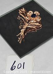 MaxSold Auction: Vintage Sterling Flower Brooch, Blue Stone center  - Hatboro (Pennsylvania, USA) PARTNER MANAGED Estate Sale Online Auction -  Jacksonville Road