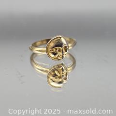 MaxSold Auction: Women&#39;s Yellow Gold-Tone Crescent Moon Ring, Size 7 - Hatboro (Pennsylvania, USA) PARTNER MANAGED Estate Sale Online Auction -  Jacksonville Road