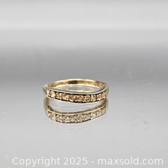 MaxSold Auction: Women&#39;s Yellow Gold-Tone Gemstone Eternity Band Size 8 - Hatboro (Pennsylvania, USA) PARTNER MANAGED Estate Sale Online Auction -  Jacksonville Road
