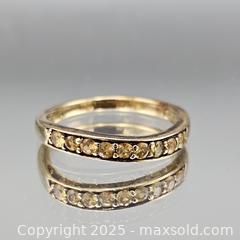 MaxSold Auction: Women&#39;s Yellow Gold-Tone Gemstone Eternity Band Size 8 - Hatboro (Pennsylvania, USA) PARTNER MANAGED Estate Sale Online Auction -  Jacksonville Road