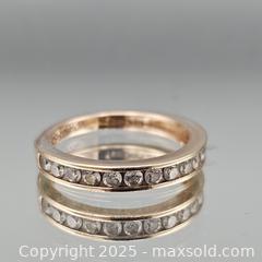 MaxSold Auction: Yellow/Rose Gold Channel-Set Round Stone Band - Hatboro (Pennsylvania, USA) PARTNER MANAGED Estate Sale Online Auction -  Jacksonville Road