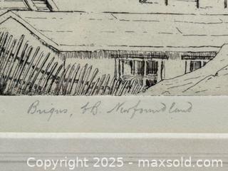 MaxSold Auction: Albert Edward Harris Signed Newfoundland Etching  - Toronto (Ontario, Canada) PARTNER MANAGED Estate Sale Online Auction - Esander Drive (STORAGE)