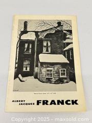 MaxSold Auction: Albert Jacques Franck Toronto Vintage Exhibition Pamphlet from Gallery Moos  - Toronto (Ontario, Canada) PARTNER MANAGED Estate Sale Online Auction - Esander Drive (STORAGE)